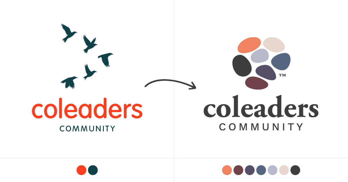 Case: Coleaders 9 CoLeaders logo before and after the community research