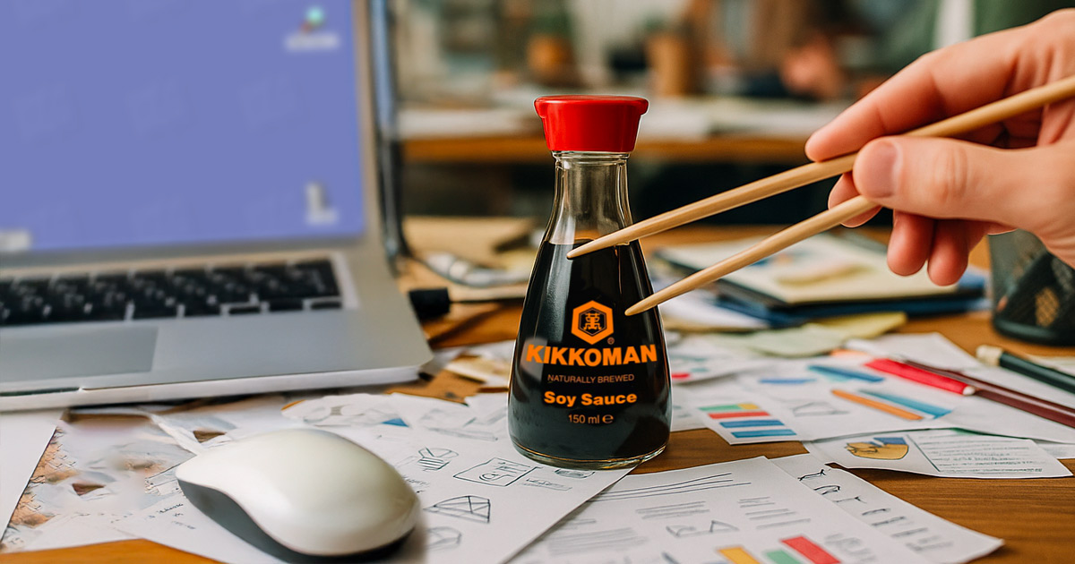 Case: Coleaders 4 Kikkoman soy sauce bottle and its hexagonal mark